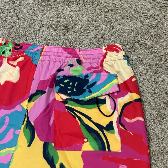 NWT Paisley & Gray Men's Gilligan Size Large Abstract Floral 6" Swim Trunks Pop - Picture 3 of 10